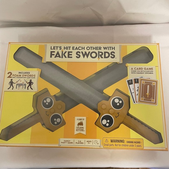 Let's Hit Each Other with Fake Swords Family Card Game New Sealed - Picture 1 of 3